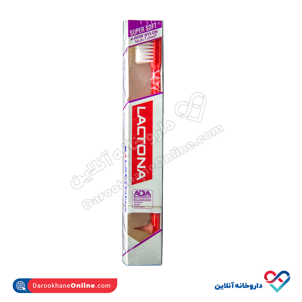 459.jpg مسواک سوپر سافت لاکتونا دارای 4 ردیف الیاف نایلونی نرم و لطیف - Image 1